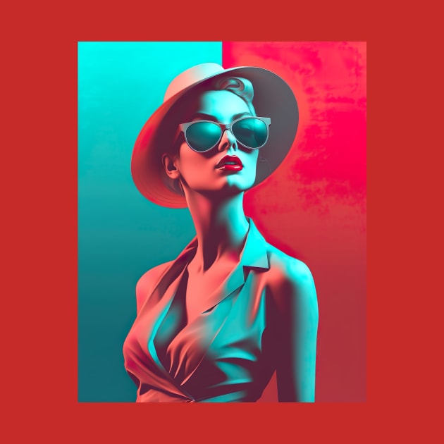 Minimalistic art of Fashion Girl, spas, casinos and salon bars by UmagineArts