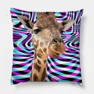 Trippy giraffe Pillow