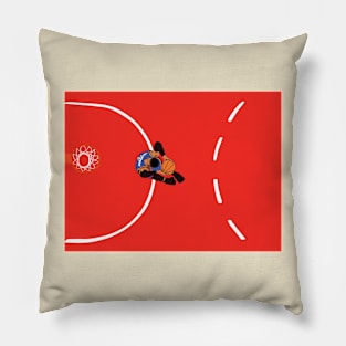 Russ Westbrook Dunk Minimalist from above Thunder Pillow