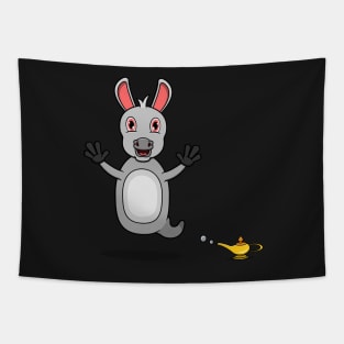 Cute Donkey Ghost and Flying Tapestry