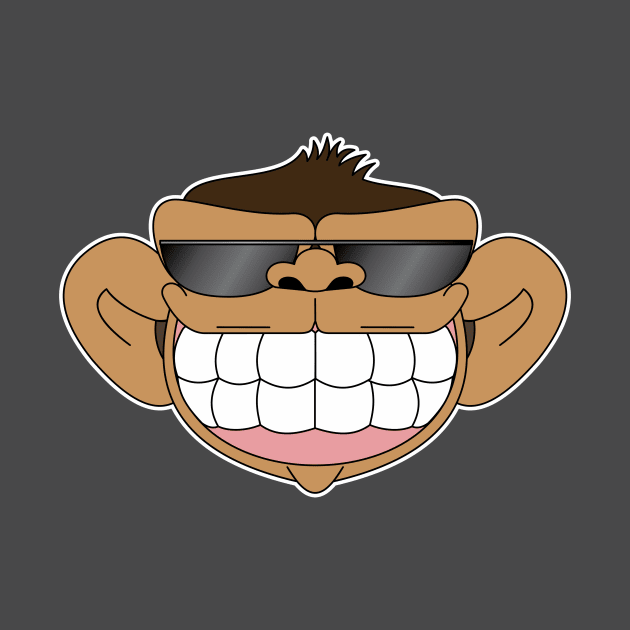 Monkey happy citizen sunglasses by Rafael Franklin