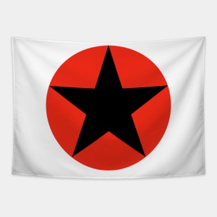 Red Star Symbol Tapestry