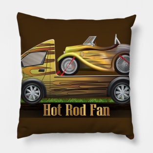 CS Cartoon Machines Van Truck And Hot Rod Fan V 1.3. Pillow