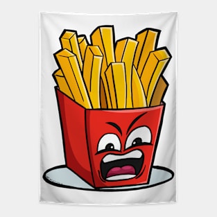 Angry Fries Tapestry