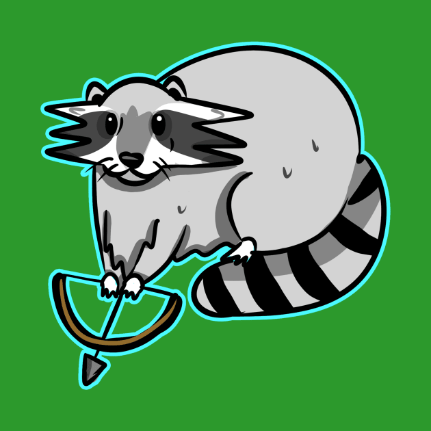 RACCOON ARCHER by roxiqt