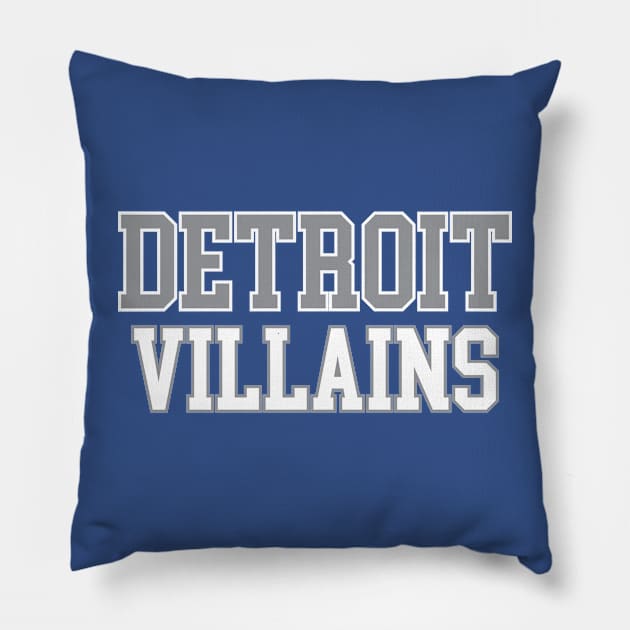 Detroit Villains Pillow by HeyBeardMon