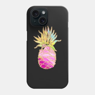 Ombre Pineapple Print Phone Case