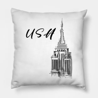 Skyscraper of New York Pillow