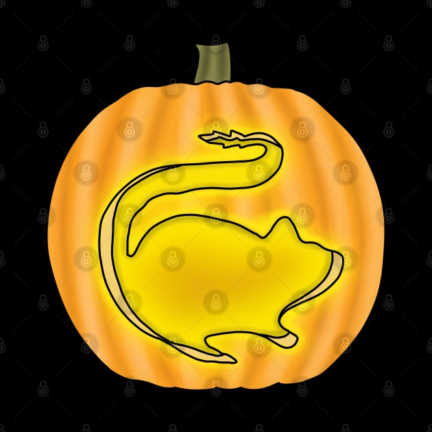 Pumpkin gerbil (Jack o lantern) by Becky-Marie