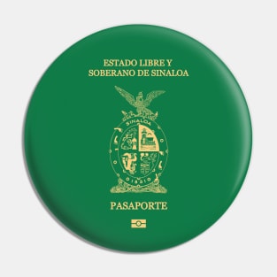 Sinaloa passport Pin