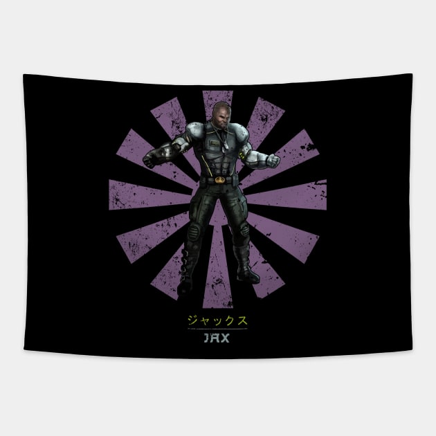 Jax Retro Japanese Mortal Kombat Tapestry by Nova5