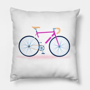 Pink Bicycle Pillow