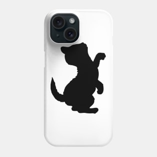 Little Baby Kitten Cat Standing Silhouette Phone Case