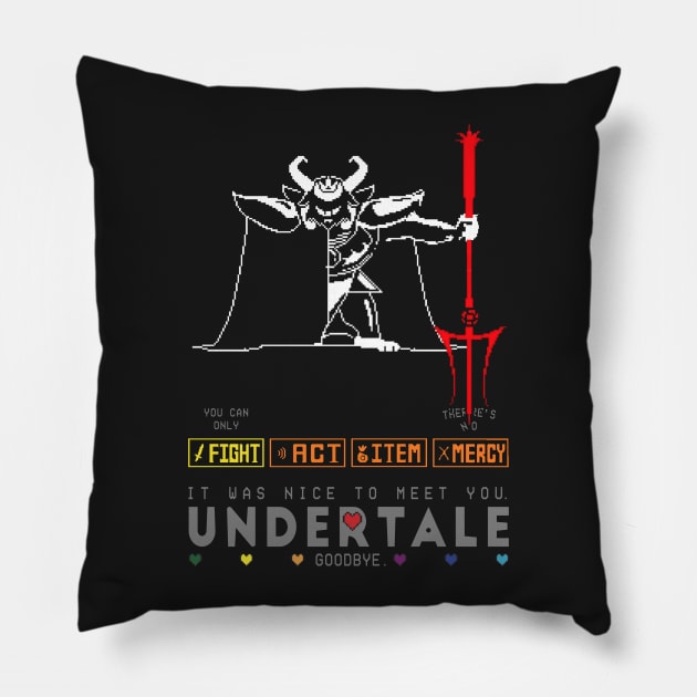 Asgore Dreemurr - Undertale Pillow by Raggdyman