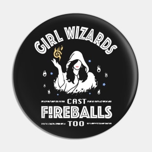 Girl Wizards cast Fireballs too! Pin