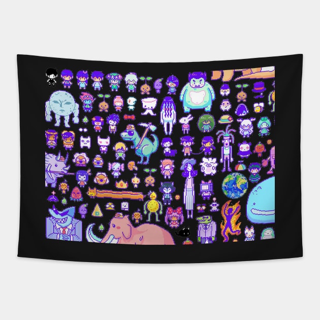 Sprites (Omori) Tapestry by hidexmian