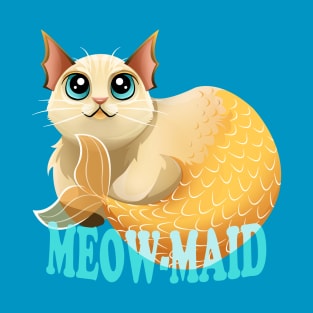 Meow-maid Mermaid Cat T-Shirt