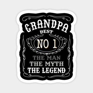 Granpa best no 1 the man the myth the legend Magnet