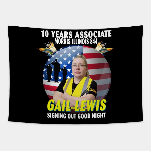 Signing Out Good Night Gail Lewis American Hero Tapestry by Spit in my face PODCAST