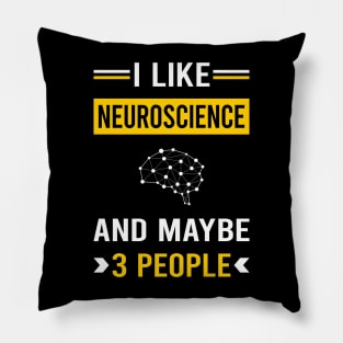 3 People Neuroscience Neuroscientist Neurobiology Pillow