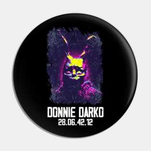 Follow the Rabbit Donnie T-Shirt - Dive into a Mind-Bending Journey Pin