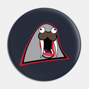 The Fighting Walruses Primary Logo Pin