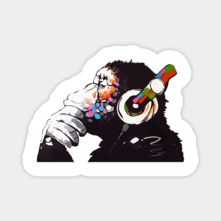 BANKSY DJ Monkey Thinker Magnet