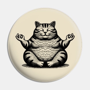 Meditation Cat Pin