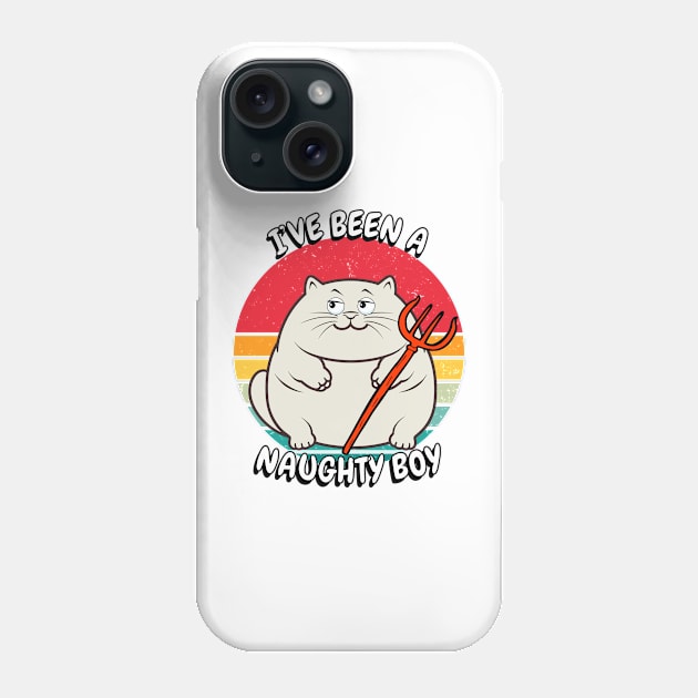 Cute fat Cat is a naughty boy Phone Case by Pet Station