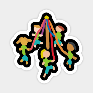 Maypole Dancing Magnet