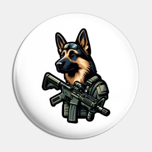 Tactical German Shepard Pin