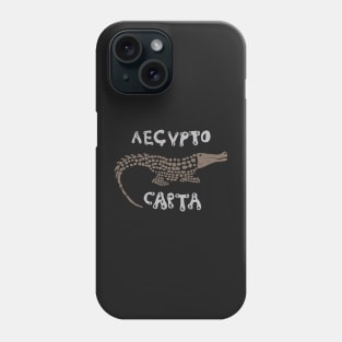 Egyptian Crocodile From an ancient Roman Coins "Egypt is Captured'" in Latin Phone Case