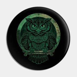 Vintage Owl Two color Pin