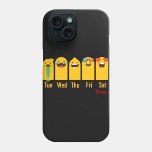 Almost Monday emoji calendar Phone Case