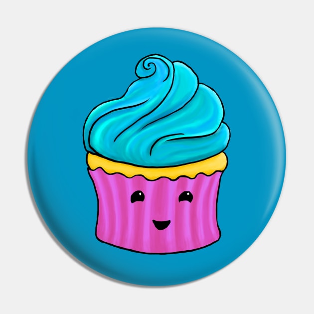 Happy cupcake Pin by TheBlueNinja