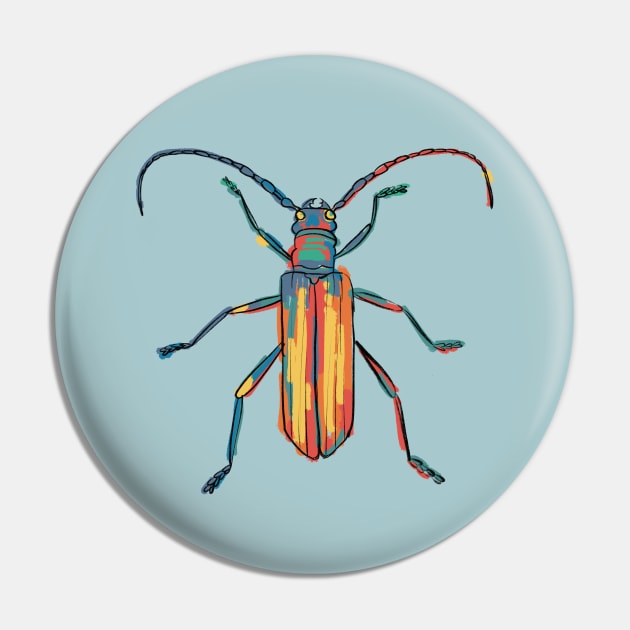 Multicolor longhorn beetle Pin by kobyakov