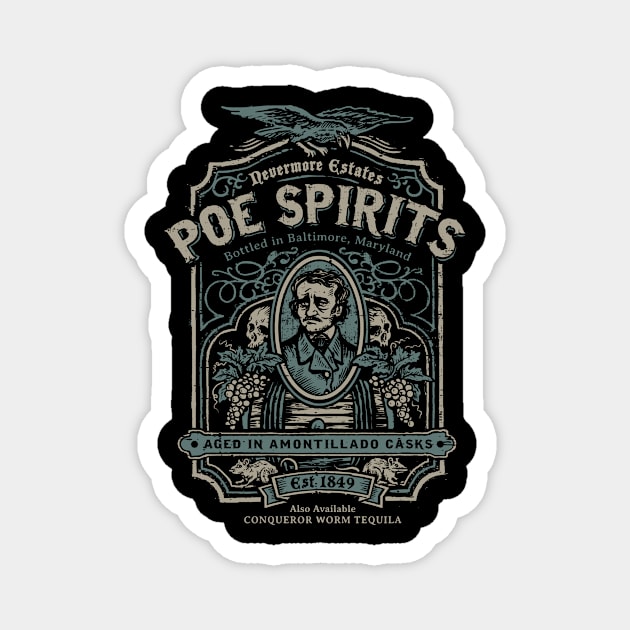 Poe Spirits Magnet by heartattackjack