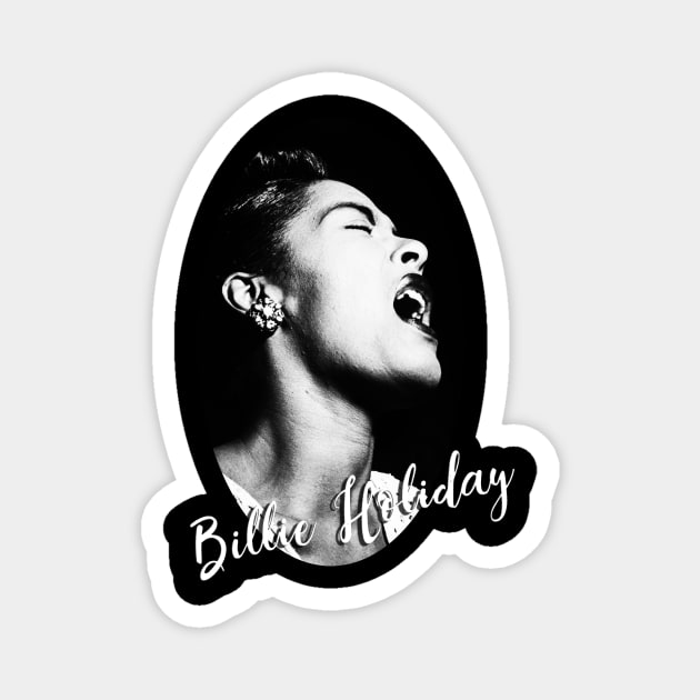 Billie Holiday Magnet by Cisne Negro