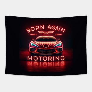 Born Again Motoring Logo Tapestry