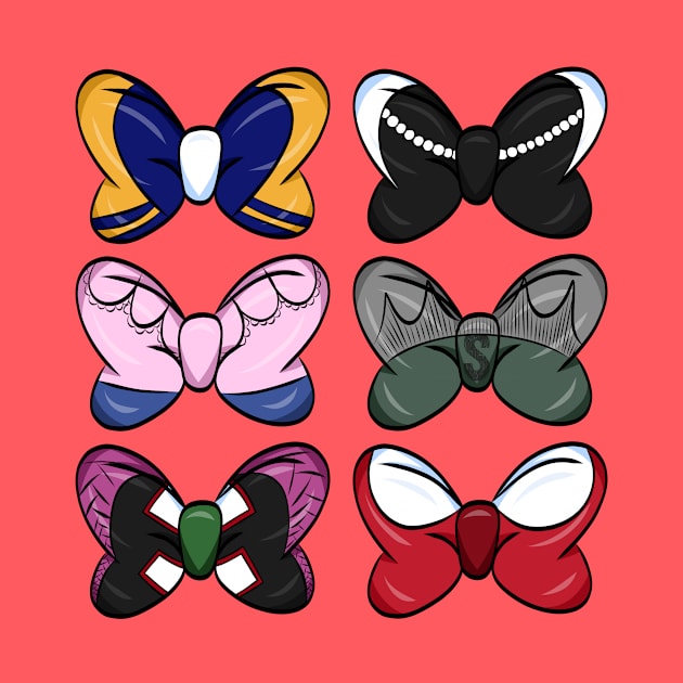 Archie and Friends Bows by SE Art and Design