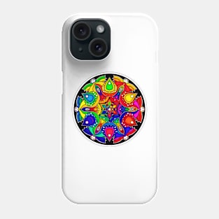 MANDALA RAINBOW HIPPY PEACE BOHO COOL BRIGHT COLORS HIPPIE Phone Case