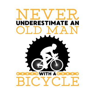 Old man bicycle gift cyclist sport T-Shirt