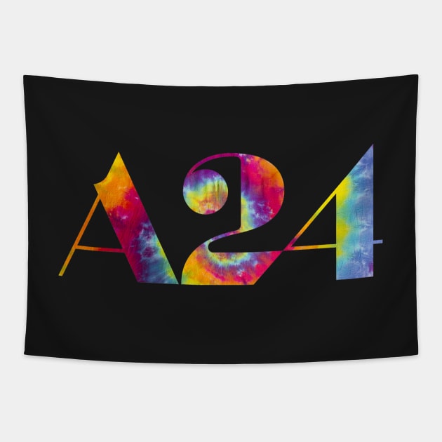 A24 tie dye logo Tapestry by FlashmanBiscuit