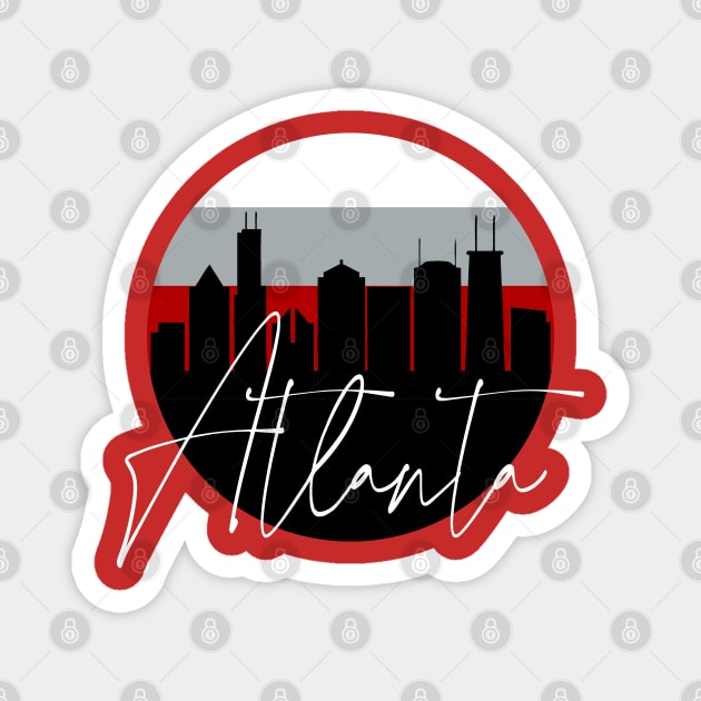 ATL Skyline Magnet by funandgames