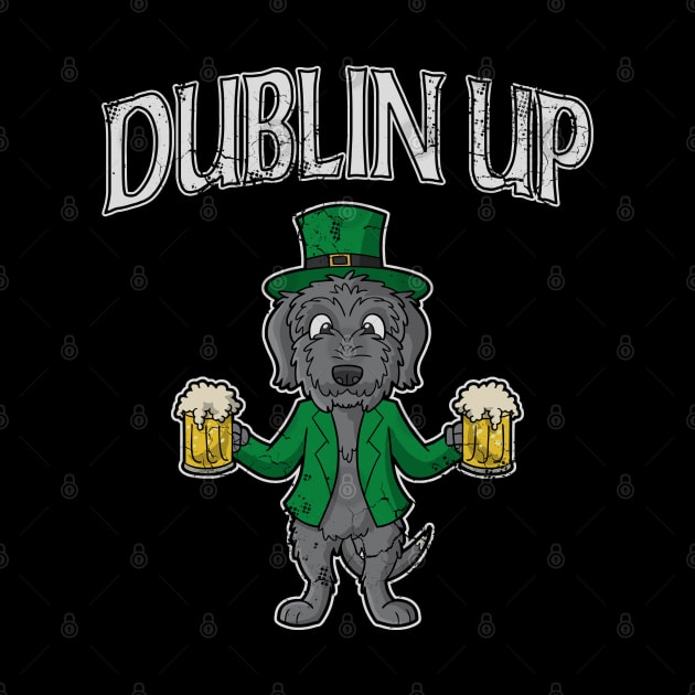 Irish Wolfhound Dog Dublin Up St Patricks Day by E