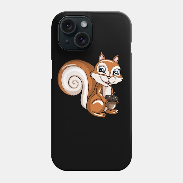 Squirrel Phone Case by LetsBeginDesigns