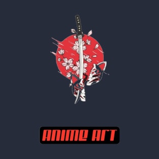 Anime Warrior art T-Shirt