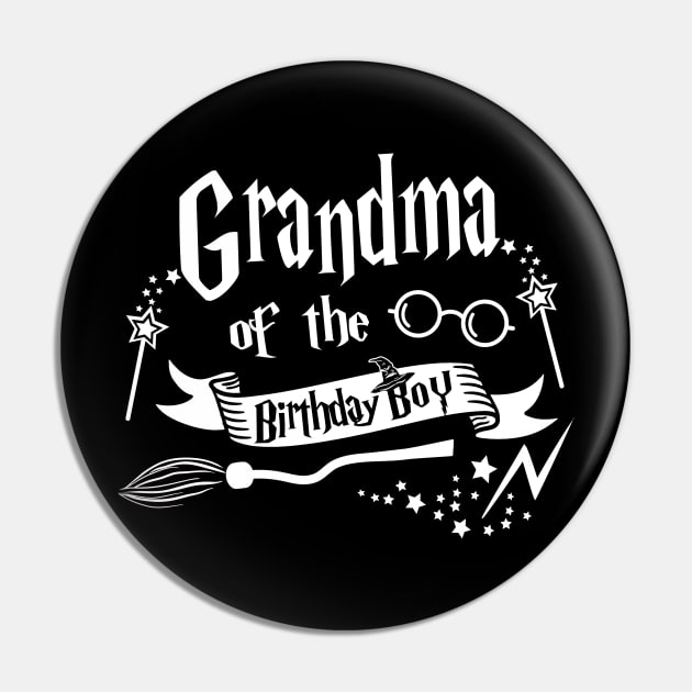 Grandma Of The Birthday Boy Gift Magical Birthday Party Pin by ruffianlouse