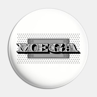 Megatrip Dollar Bill Logo (grayscale variant) Pin