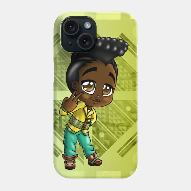 Sweet African American Boy Phone Case by treasured-gift